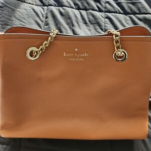 Kate Spade New York Tan Leather Tote Bag